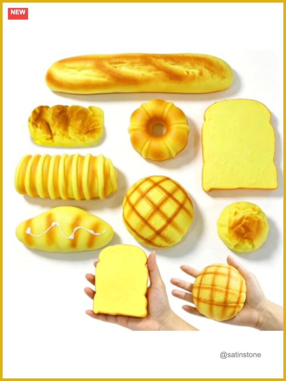 8 Pack Bread Squishy Toys, Slow Rising Sensory Fidget Stress Relief